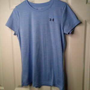 Under Armour Shirt S Short Sleeve Loose Active Athletic Blue